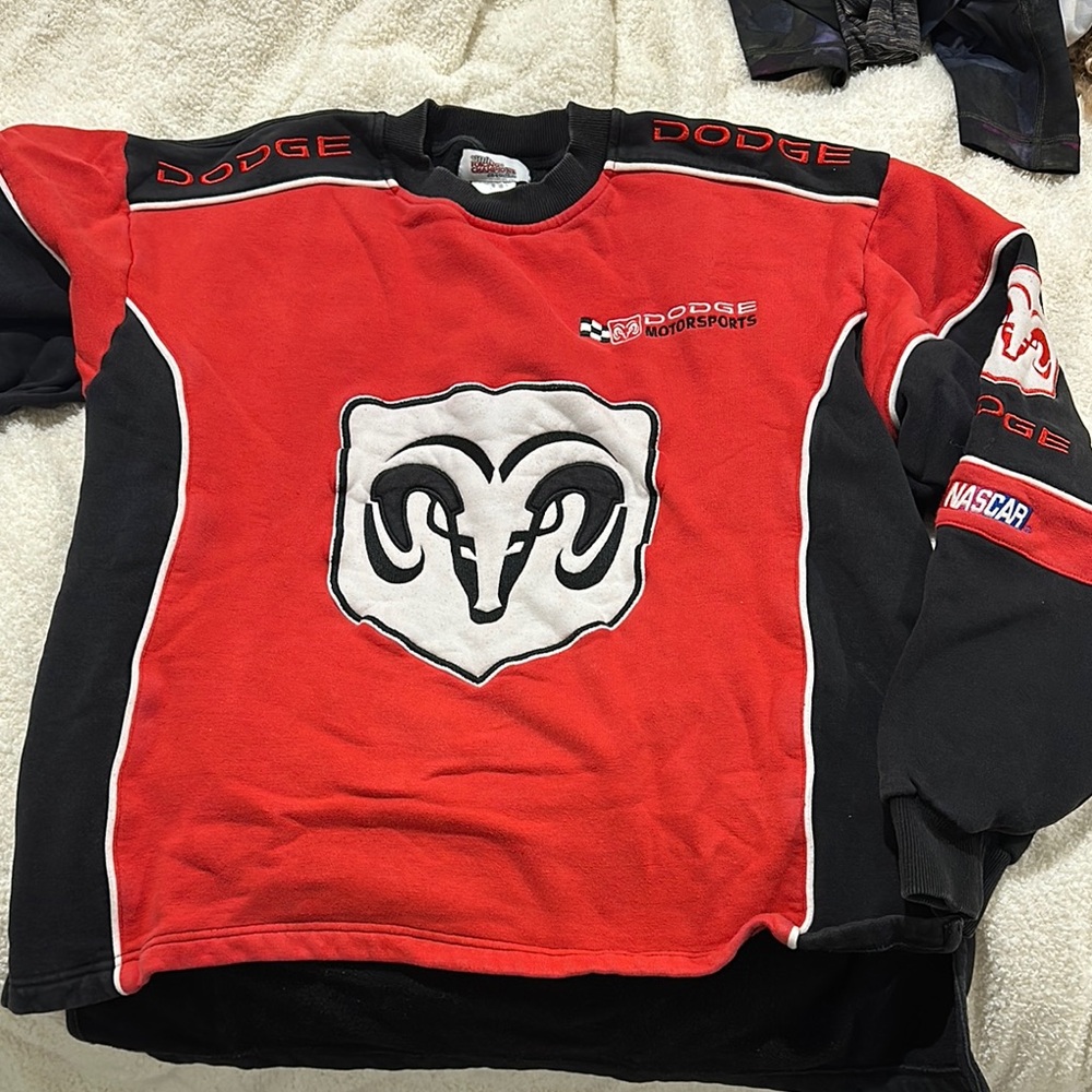 Red and Black Long Sleeve sweatshirt